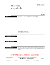 UNE 166008:2012 (R2017)