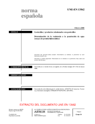 UNE-EN 13562:2001 (R2019)