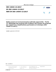 NBN EN ISO 14644-13:2017