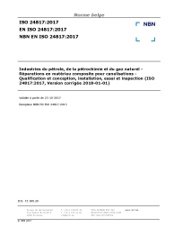 NBN EN ISO 24817:2017