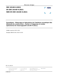 NBN EN ISO 10140-4:2021