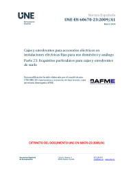 UNE-EN 60670-23:2009/A1:2024