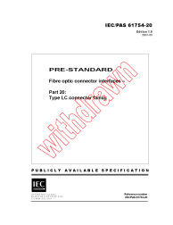 IEC PAS 61754-20:2001