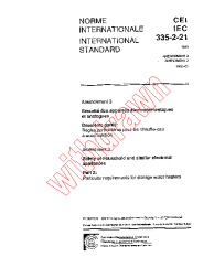 IEC 60335-2-21:1989/AMD3:1992