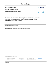 NBN EN ISO 23062:2022