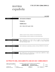 UNE-EN ISO 12866:2000/A1:2009