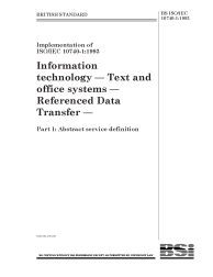 BS ISO/IEC 10740-1:1993