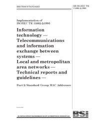 BS ISO/IEC TR 11802-2:1995