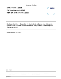 NBN EN ISO 16638-1:2017