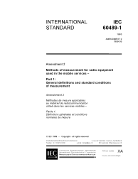 IEC 60489-1:1983/AMD2:1999