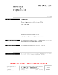 UNE-EN ISO 12236:2007 (R2011)