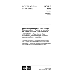ISO/IEC 8073:1997/AMD1:1998