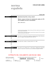 UNE-EN ISO 16904:2016
