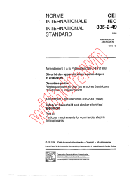 IEC 60335-2-49:1988/AMD1:1990