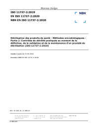 NBN EN ISO 11737-2:2020