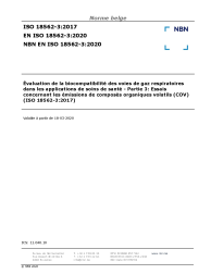 NBN EN ISO 18562-3:2020