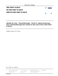 NBN EN ISO 5667-6:2016