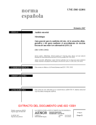 UNE-ISO 13301:2007 (R2014)