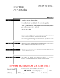 UNE-EN ISO 28706-1:2012