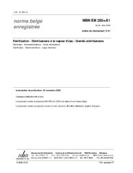 NBN EN 285+A1:2008