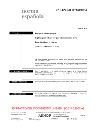 UNE-EN ISO 5172:2007/A2:2015