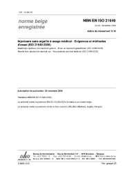 NBN EN ISO 21649:2009