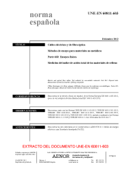 UNE-EN 60811-603:2012