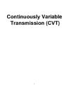 Continuously Variable Transmission (CVT)