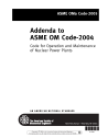 ASME OM-2005 - ADDN-A