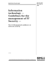 BS ISO/IEC TR 13335-5:2001