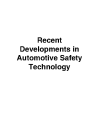 Recent Developments in Automotive Safety Technology