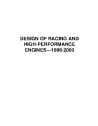 Design of Racing and High-Performance Engines 1998-2003