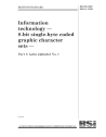 BS ISO/IEC 8859-1:1998