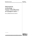 BS ISO/IEC 15459-2:1999