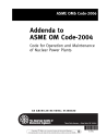 ASME OM-2006 - ADDN-B