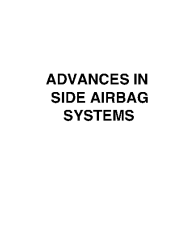 Advances in Side Airbag Systems