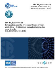 CSA ISO/IEC 27005:24
