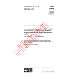 ISO 9074:1989/AMD1:1993