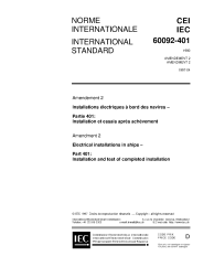 IEC 60092-401:1980/AMD2:1997