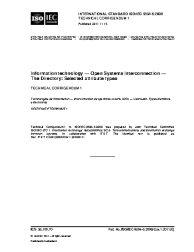 ISO/IEC 9594-6:2008/COR1:2011