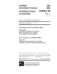 IEC 61000-4-28:1999+AMD1:2001 Consolidated