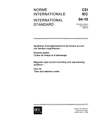 IEC 60094-10:1988