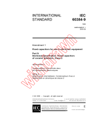 IEC 60384-9:1988/AMD1:2000