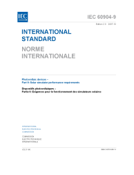 IEC 60904-9:2007