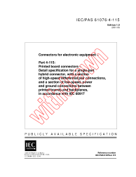 IEC PAS 61076-4-115:2001