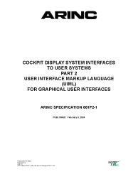 ARINC Specification 661P2-1:2024