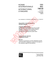 IEC 60748-22:1992