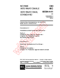 IEC 60364-4-41:1992/AMD2:1999