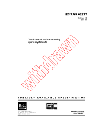 IEC PAS 62277:2001