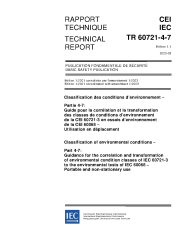 IEC TR 60721-4-7:2001+AMD1:2003 Consolidated